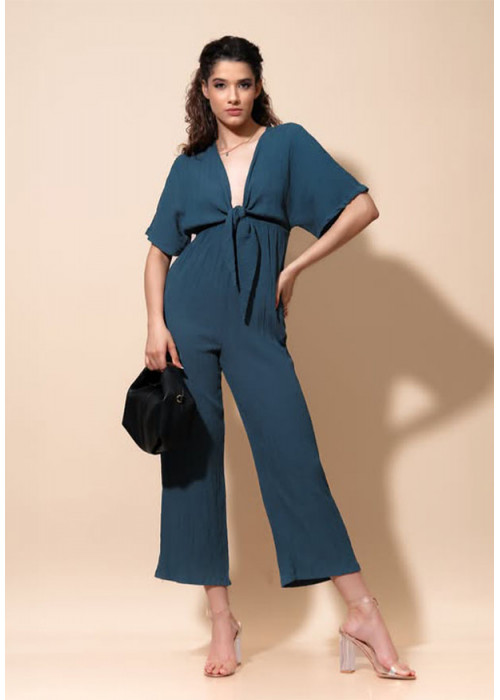 SOLANA V NECK JUMPSUIT